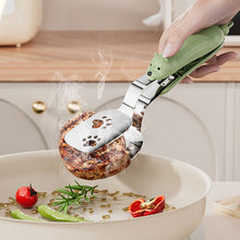 Load image into Gallery viewer, 2-in-1 Non Slip Durable Stainless Steel Spatula Tongs Heat Insulation Long Handle Barbecue Grill Food Serving Clamp Kitchen Accessories
