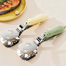 Load image into Gallery viewer, 2-in-1 Non Slip Durable Stainless Steel Spatula Tongs Heat Insulation Long Handle Barbecue Grill Food Serving Clamp Kitchen Accessories
