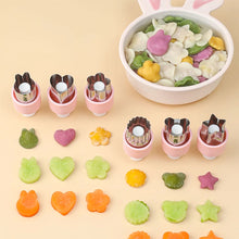 Load image into Gallery viewer, 5pcs Stainless Steel Vegetable Fruit Shapes Cutter Set Pressed Printing Die Butterfly Noodle Flower Cookie Stamp For Kids Lunch Bento Box Baking Accessories
