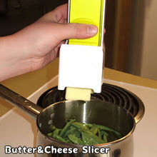 Load image into Gallery viewer, Food Grade Stainless Steel Butter Cheese Slicer Ergonomic Handle One Click Cutter Dispenser For Bread Chocolate Kitchen Utensil
