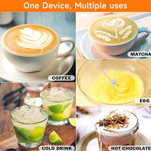 Load image into Gallery viewer, 3 In 1 Portable Wireless USB Rechargeable Electric Milk Frother 3 Speeds Handheld Foam Maker Coffee Frothing Wand Drink Mixer For Latte Cappuccino
