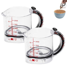 Load image into Gallery viewer, 4 In 1 Multifunctional Food Grade Adjustable Measuring Cup With Scraper Base Precision V Shaped Spout For Cooking Baking
