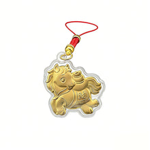 Load image into Gallery viewer, 1PC 2026 Zodiac Horse Imitation Gold Foil Lucky Charm Keychain Phone Chain Key Ring Souvenir New Year Wealth Gift
