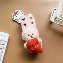 Load image into Gallery viewer, New Scented Couple Bear Rabbit Plush Keychain Cute Heart Doll Pendant Sweet Lover Bag Hanging Decoration Gift
