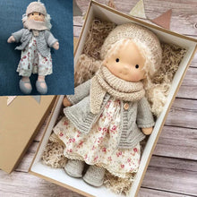 Load image into Gallery viewer, Waldorf Handmade Mini Dress Up Doll Cute Soft Stuffed Plush Toy Kids Birthday Christmas Gift Home Decoration Sleeping Cuddle Buddy

