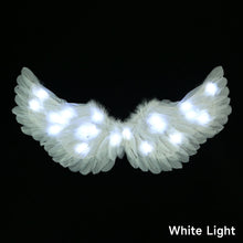 Load image into Gallery viewer, Children Luminous Feather Angel Wing Halo Fairy Wand Set LED Light Up Costume For Kids Christmas Stage Performance

