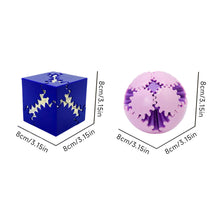 Load image into Gallery viewer, 3D Printed Gear Ball Cube Fidget Toy Spin Stress Relief Desk Toy Anxiety Relax Activity For Adults Kids Gift Desktop Decoration
