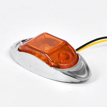 Load image into Gallery viewer, 6-LED Truck Trailer Side Marker Light Clearance Turn Signal Warning Light Chrome Plated Waterproof Housing for Vehicles
