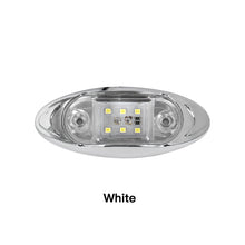 Load image into Gallery viewer, 6-LED Truck Trailer Side Marker Light Clearance Turn Signal Warning Light Chrome Plated Waterproof Housing for Vehicles
