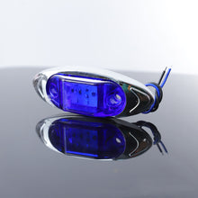 Load image into Gallery viewer, 6-LED Truck Trailer Side Marker Light Clearance Turn Signal Warning Light Chrome Plated Waterproof Housing for Vehicles
