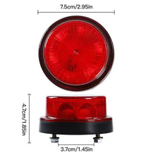 Load image into Gallery viewer, 12V-24V High-Brightness Truck LED Rotating Strobe Side Light Roof Rotating Beacon High-Intensity Flashing Warning Light Waterproof Vehicle Safety Light
