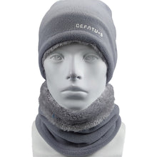 Load image into Gallery viewer, Multi-functional Winter Warm Neck Gaiter Hat Two-piece Set Thickened Windproof Cold-resistant Cycling Face Mask Winter Sports Accessories
