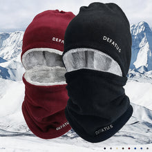 Load image into Gallery viewer, Multi-functional Winter Warm Neck Gaiter Hat Two-piece Set Thickened Windproof Cold-resistant Cycling Face Mask Winter Sports Accessories
