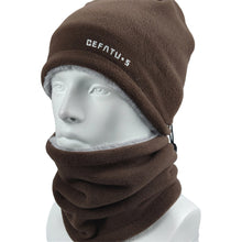 Load image into Gallery viewer, Multi-functional Winter Warm Neck Gaiter Hat Two-piece Set Thickened Windproof Cold-resistant Cycling Face Mask Winter Sports Accessories
