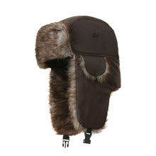 Load image into Gallery viewer, Winter Windproof Coldproof Ear Protection Hat Fleece Lined Pilot Cap with Buckle Outdoor Mountaineering Cycling Warm Equipment
