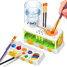 Load image into Gallery viewer, Lazy Painter's Brush Washer Automatic Water Change Paint Brush Cleaner Children's Art Painting Supplies
