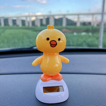 Load image into Gallery viewer, Solar Powered Duck Car Ornament Shaking Head Toy Car Dashboard Ornament Auto Home Decoration Solar Swing for Kids Gifts
