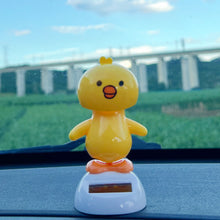 Load image into Gallery viewer, Solar Powered Duck Car Ornament Shaking Head Toy Car Dashboard Ornament Auto Home Decoration Solar Swing for Kids Gifts
