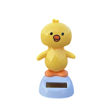 Load image into Gallery viewer, Solar Powered Duck Car Ornament Shaking Head Toy Car Dashboard Ornament Auto Home Decoration Solar Swing for Kids Gifts
