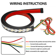 Load image into Gallery viewer, Car LED Tailgate light Strip Turn Signal Lamp Flowing Dynamic Warning Brake Reverse Tail light Bar 12-24V Truck Lamp
