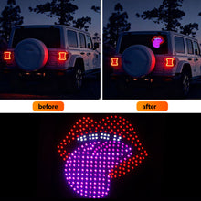 Load image into Gallery viewer, Car LED Decorative Light Rear Window Warning Light Devil Eye Atmosphere Light Auto Decoration Accessories
