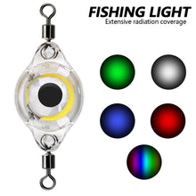 Load image into Gallery viewer, Mini Fishing Lure Light LED Deep Drop Underwater Eye Shape Fishing Squid Fishing Bait Luminous Lure for Attracting Fish
