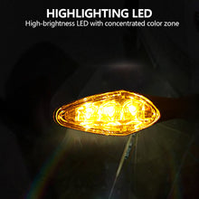 Load image into Gallery viewer, Motorcycle LED Turn Signal Light Amber Flasher Indicator Waterproof Warning Blinker Rear Tail Lights for Motorbike Scooter
