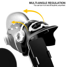 Load image into Gallery viewer, Motorcycle Rider Small Helmet Mobile Phone Holder Electric Bicycle Waterproof Sunshade Navigation Mobile Phone Holder
