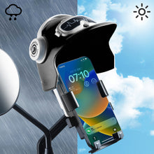 Load image into Gallery viewer, Motorcycle Rider Small Helmet Mobile Phone Holder Electric Bicycle Waterproof Sunshade Navigation Mobile Phone Holder
