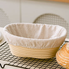 Load image into Gallery viewer, 1Pc Round Oval Bread Basket Liner Cloth Reusable Sourdough Proofing Dough Fermentation Cover DIY Baking Tools
