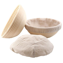 Load image into Gallery viewer, 1Pc Round Oval Bread Basket Liner Cloth Reusable Sourdough Proofing Dough Fermentation Cover DIY Baking Tools
