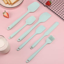 Load image into Gallery viewer, 6 Pieces Food Grade Silicone Spatula Set Heat Resistant Non Stick Spatula Turner Scraper Oil Brush For Cooking Baking Mixing Kitchen Tool
