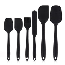 Load image into Gallery viewer, 6 Pieces Food Grade Silicone Spatula Set Heat Resistant Non Stick Spatula Turner Scraper Oil Brush For Cooking Baking Mixing Kitchen Tool
