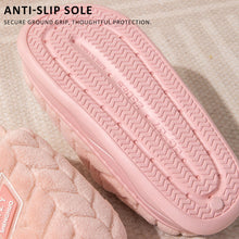 Load image into Gallery viewer, Warm Plush Cotton Mule Slippers Non Slip Thick Sole Cloud Like Soft Furry Shoes Autumn Winter Couple Style For Women Men Indoor Home

