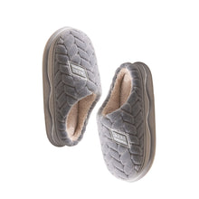 Load image into Gallery viewer, Warm Plush Cotton Mule Slippers Non Slip Thick Sole Cloud Like Soft Furry Shoes Autumn Winter Couple Style For Women Men Indoor Home
