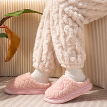 Load image into Gallery viewer, Warm Plush Cotton Mule Slippers Non Slip Thick Sole Cloud Like Soft Furry Shoes Autumn Winter Couple Style For Women Men Indoor Home
