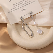 Load image into Gallery viewer, Geometric Asymmetrical Pearl Earrings 925 Silver Needle Baroque Style Simulated Pearl Irregular Drop Stud Earrings For Women Girls Party Jewelry Gifts
