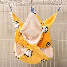 Load image into Gallery viewer, Flannel Hamster Hammock Rodent Hamster Bed House Three-tiered Suspensibility Hammock Sugar Glider Toys
