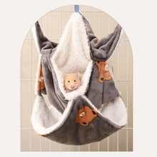 Load image into Gallery viewer, Flannel Hamster Hammock Rodent Hamster Bed House Three-tiered Suspensibility Hammock Sugar Glider Toys

