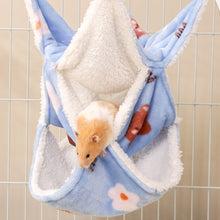 Load image into Gallery viewer, Flannel Hamster Hammock Rodent Hamster Bed House Three-tiered Suspensibility Hammock Sugar Glider Toys
