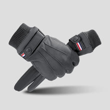 Load image into Gallery viewer, Cycling Warm Gloves For Men Suede Windproof Plush Gloves Touchscreen Outdoor Cycling Equipment Motorcycle Ski Gloves

