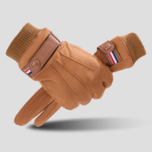 Load image into Gallery viewer, Cycling Warm Gloves For Men Suede Windproof Plush Gloves Touchscreen Outdoor Cycling Equipment Motorcycle Ski Gloves
