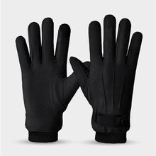 Load image into Gallery viewer, Cycling Warm Gloves For Men Suede Windproof Plush Gloves Touchscreen Outdoor Cycling Equipment Motorcycle Ski Gloves
