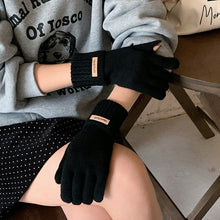 Load image into Gallery viewer, Women Knitted Gloves Thickened Anti-Slip Touchscreen Gloves Cycling Warm Gloves Winter Outdoor Windproof Equipment
