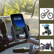 Load image into Gallery viewer, Bike Phone Holder for Motorcycle Treadmill 360° Rotatable Shockproof and Anti-shake Cycling Navigation Bracket
