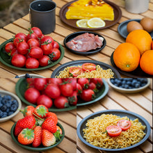 Load image into Gallery viewer, Outdoor Camping Aluminum Alloy Plate Portable Lightweight Easy-Clean Retro Picnic Tray Camping Cookware
