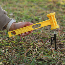 Load image into Gallery viewer, Multi-Purpose Camping Ground Peg Hammer Ultralight Portable PE Mallet for Driving and Pulling Stakes Outdoor Tarp Tent Accessory
