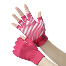 Load image into Gallery viewer, 1Pair Women's Fingerless Aerial Yoga Gloves Non-Slip Breathable Sports Gloves Pilates Auxiliary Supplies
