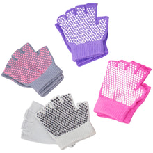 Load image into Gallery viewer, 1Pair Women's Fingerless Aerial Yoga Gloves Non-Slip Breathable Sports Gloves Pilates Auxiliary Supplies
