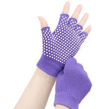 Load image into Gallery viewer, 1Pair Women's Fingerless Aerial Yoga Gloves Non-Slip Breathable Sports Gloves Pilates Auxiliary Supplies
